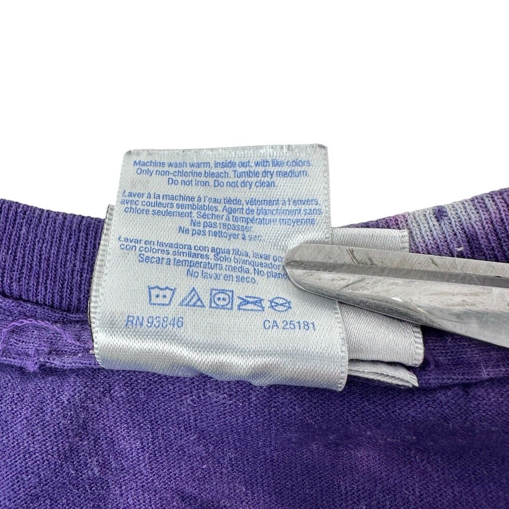 DISNEY‎ PARKS Tower Of Terror Vintage Green Purple Tie-Dye Twilight Zone Medium - Picture 6 of 9